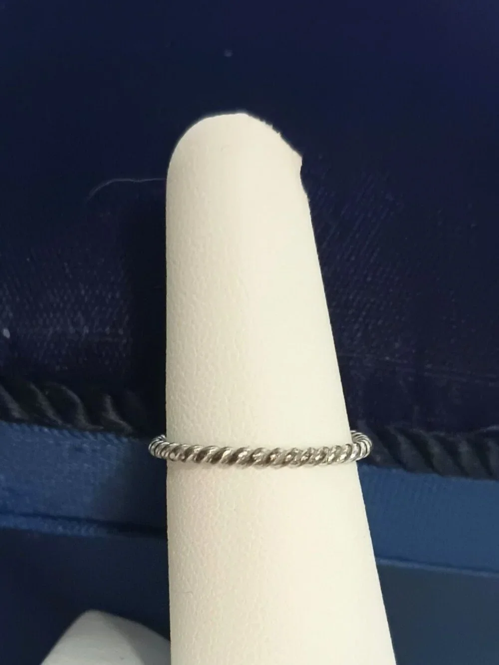 925 Nautical Anchor Rope Band Ring 6.5 Sterling Silver Jewelry